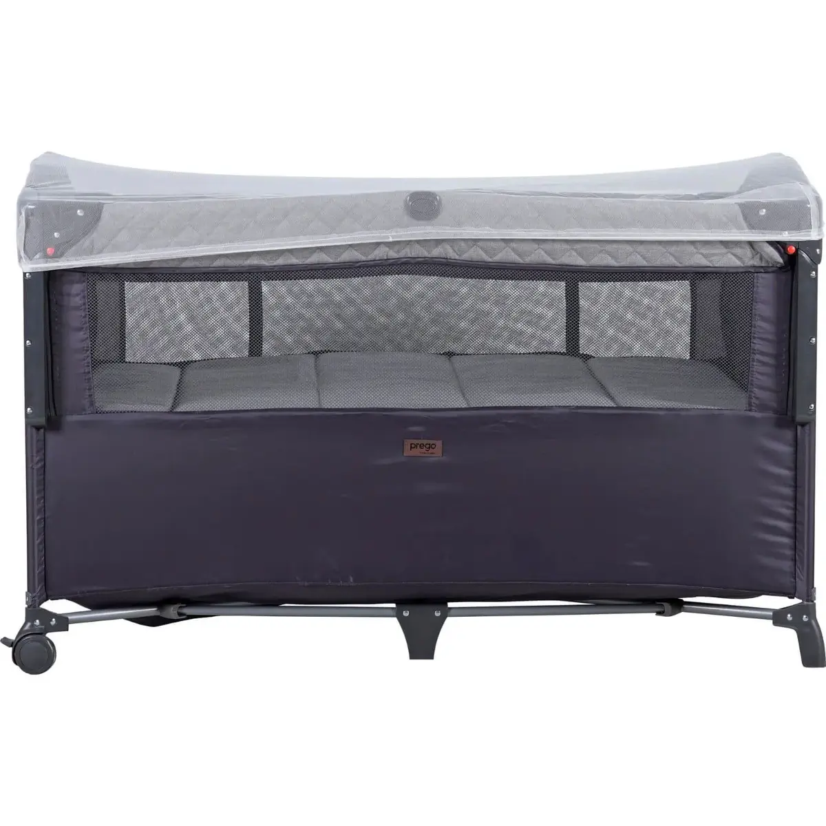 Prego 8044 Miami Plus Anne Yanı Oyun Parkı 70x120 cm Gri
