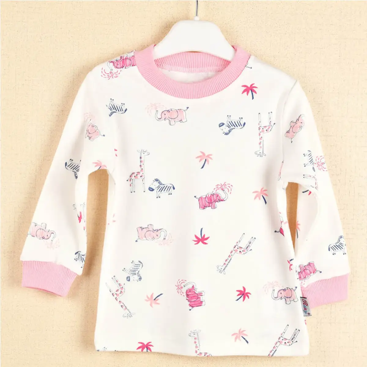 Rany Baby Kids Pijama Takımı Safari Pembe