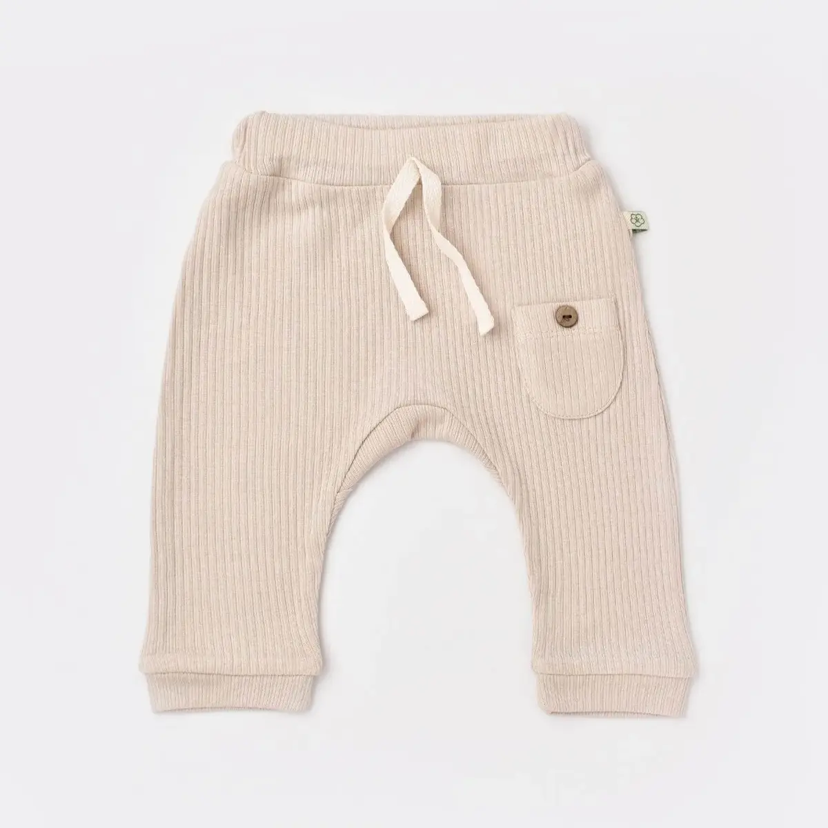 Bibaby Organik Pantolon Patiksiz Soft Modal Bej Bibaby Organik Pantolon Patiksiz Soft Modal Bej