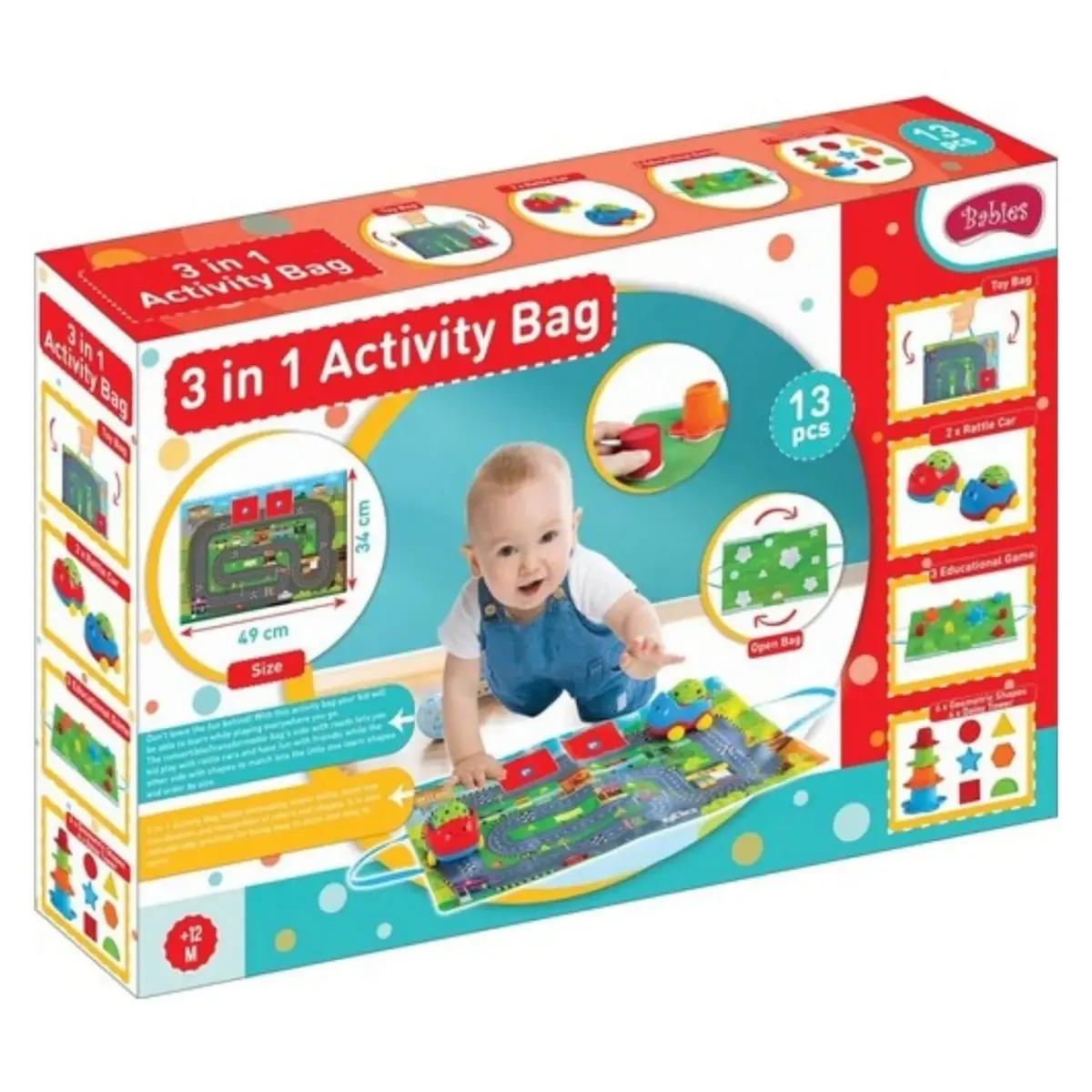 Babies 3ü 1 Arada Aktivite Çantası