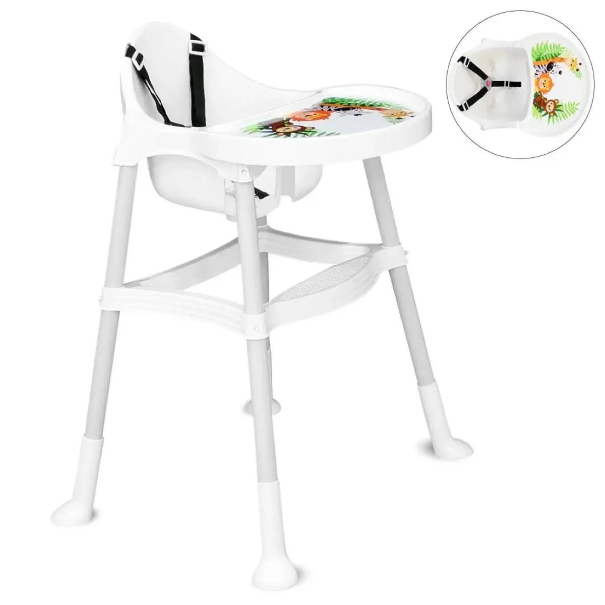 Duux Orman Desenli Basic Mama Sandalyesi Krem