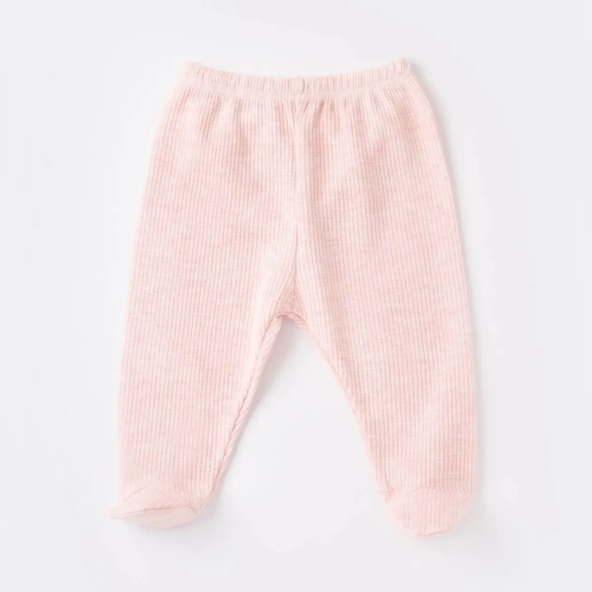 Bibaby Organik Zıbın Takımı 3lü Nature In Waffle Pembe Melanj