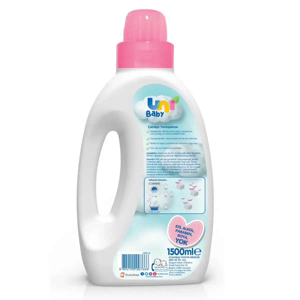 Uni Baby Bebek Çamaşır Yumuşatıcısı 1500 ml