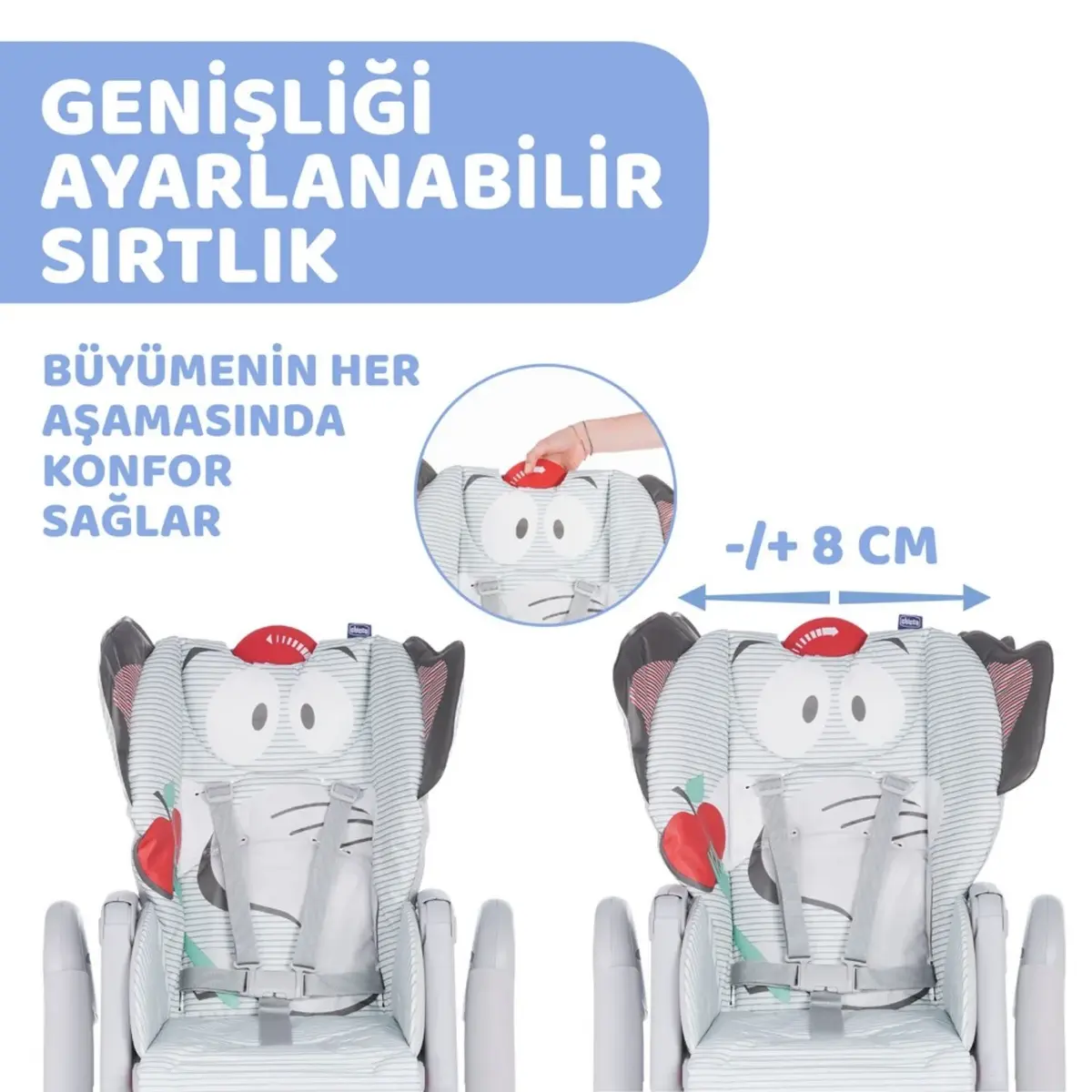 Chicco Polly 2 Start Mama Sandalyesi Elephant