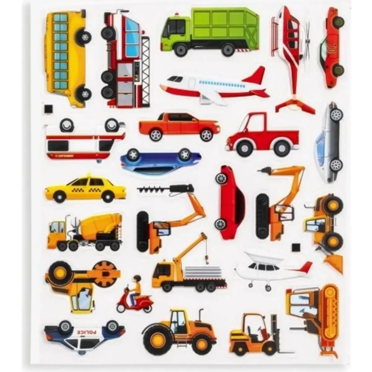 Bitmeyen Sticker Kitabım Taşıtlar