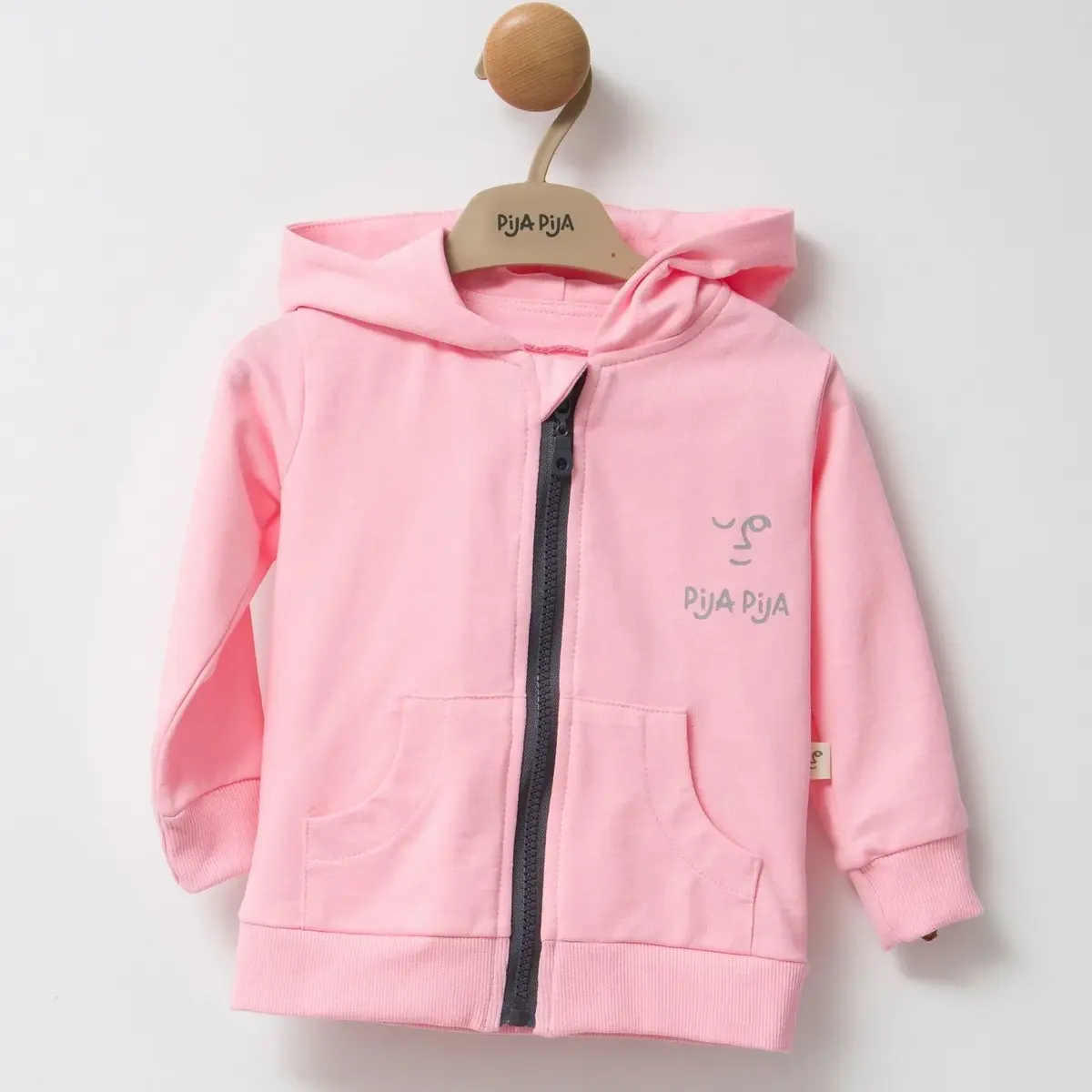 Moi Noi Sweatshirt Fermuarlı Pudra Moi Noi Sweatshirt Fermuarlı Pudra