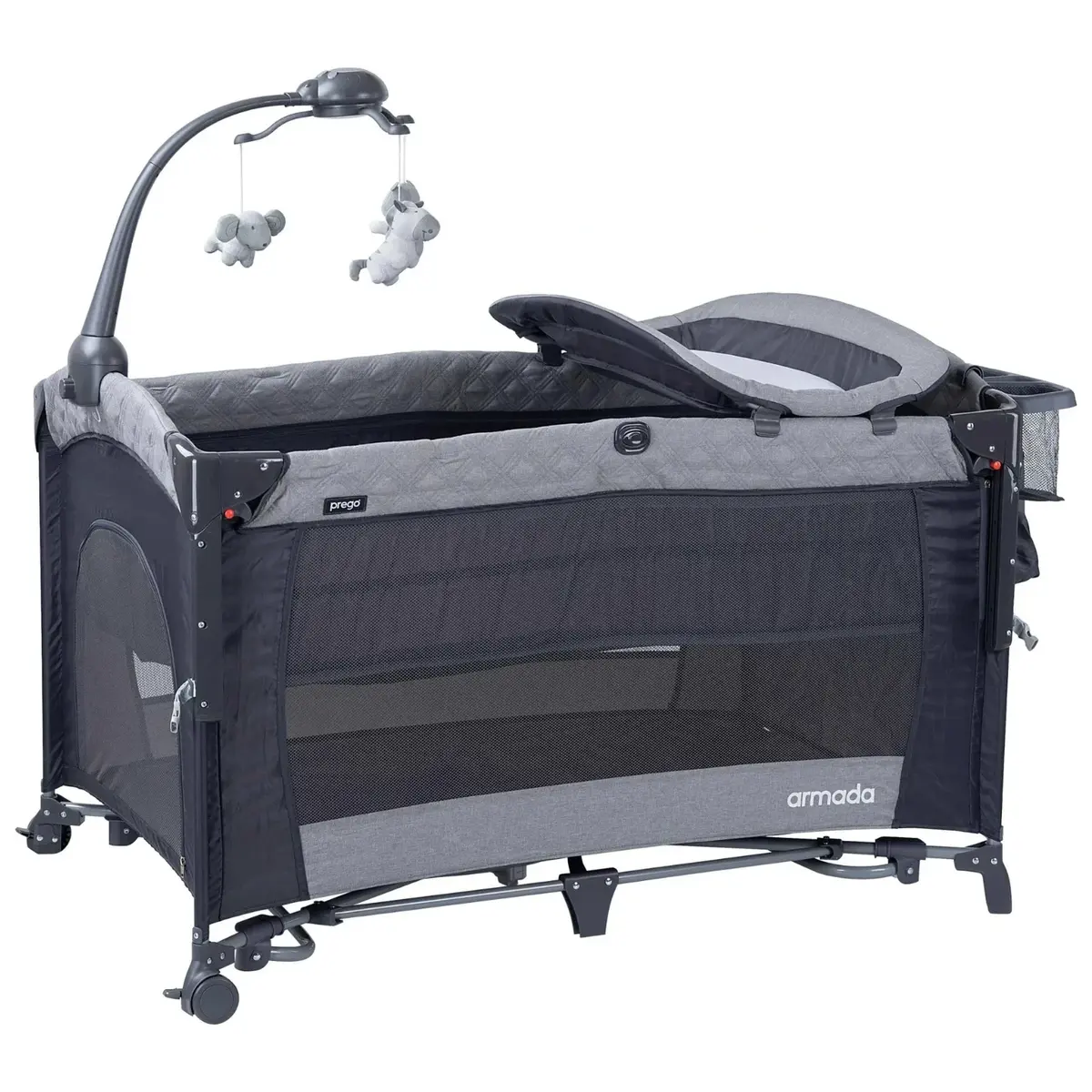 Prego 8067 Armada Anne Yanı Oyun Parkı 70x120 cm Gri