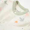 Bibaby Organik Tulum Takımı 3lü Tüllü Tiny Birds Ekru - Yeşil