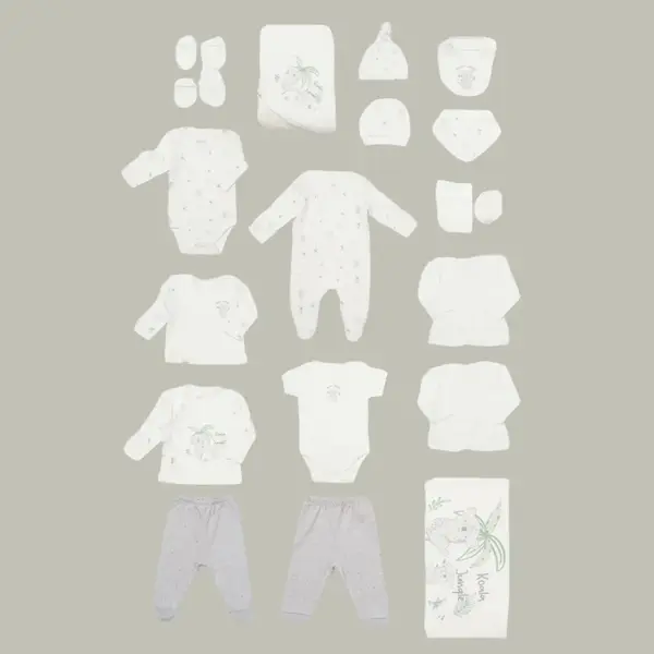 Bibaby Organik Hastane Çıkışı 20li Koala Jungle Gri