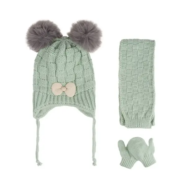 Kitti Eldiven Atkı Bere Takım 0-18 Ay Mint Asortili