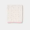 Bibaby Organik Zıbın Takımı Battaniyeli Tüllü The Flowers Ekru - Pembe