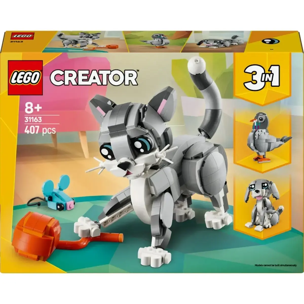 LEGO Creator 3’ü 1 Arada Oyunbaz Kedi 31163