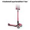 Globber Elite Deluxe Işıklı Scooter Kırmızı