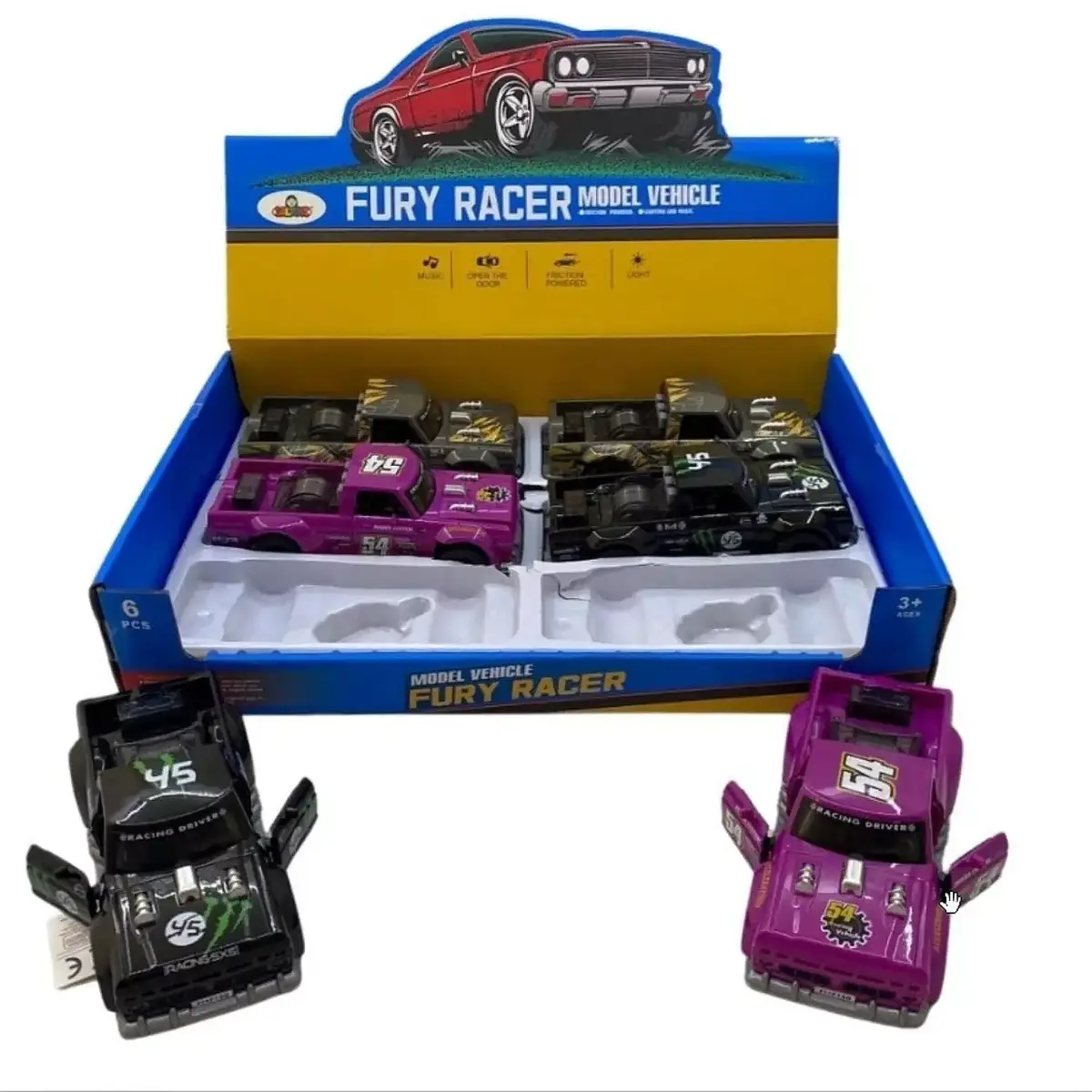 Fury Racer Müzikli Sürtmeli Araç Araba