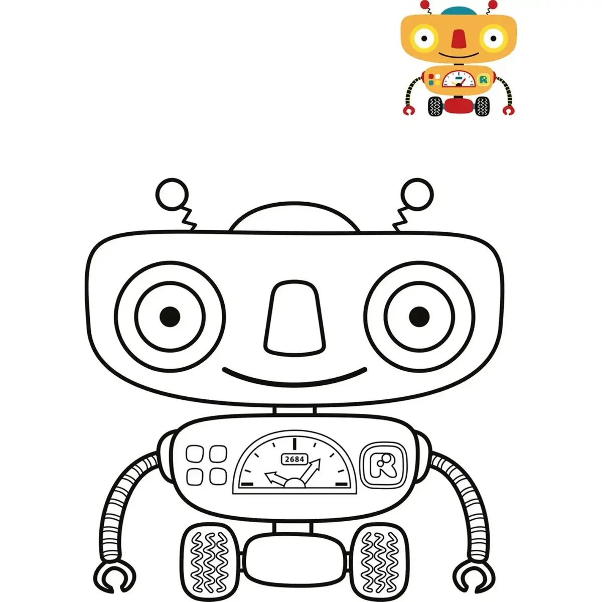 Boyama Kitabım Robotlar