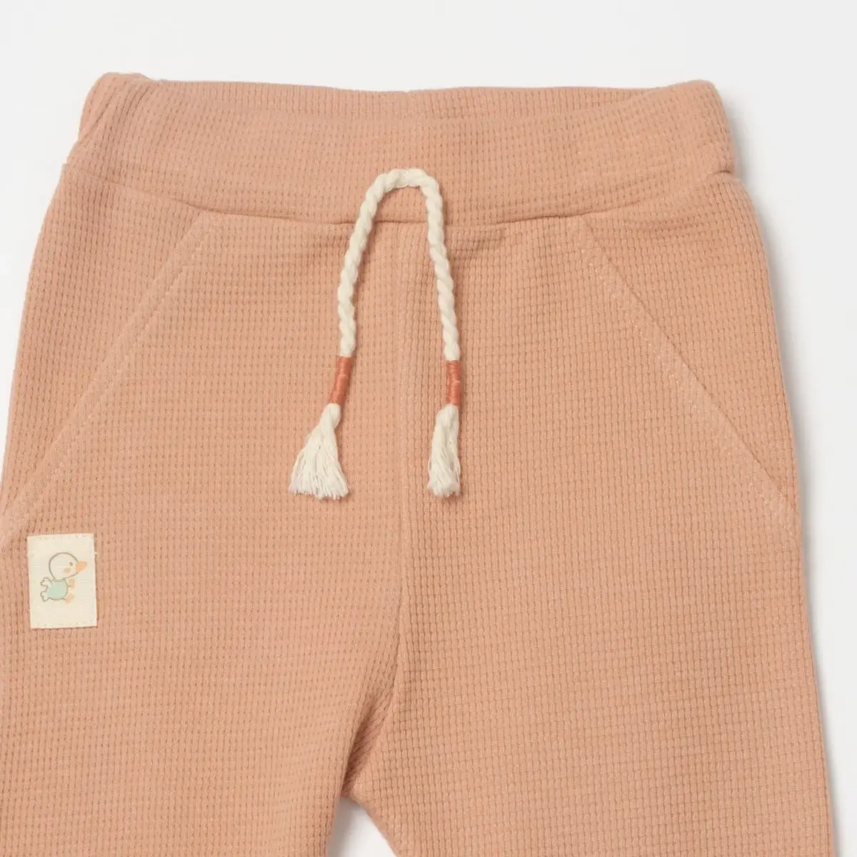 Bibaby Organik Pantolon Teach Me Kırmızı - Kahverengi - Mint