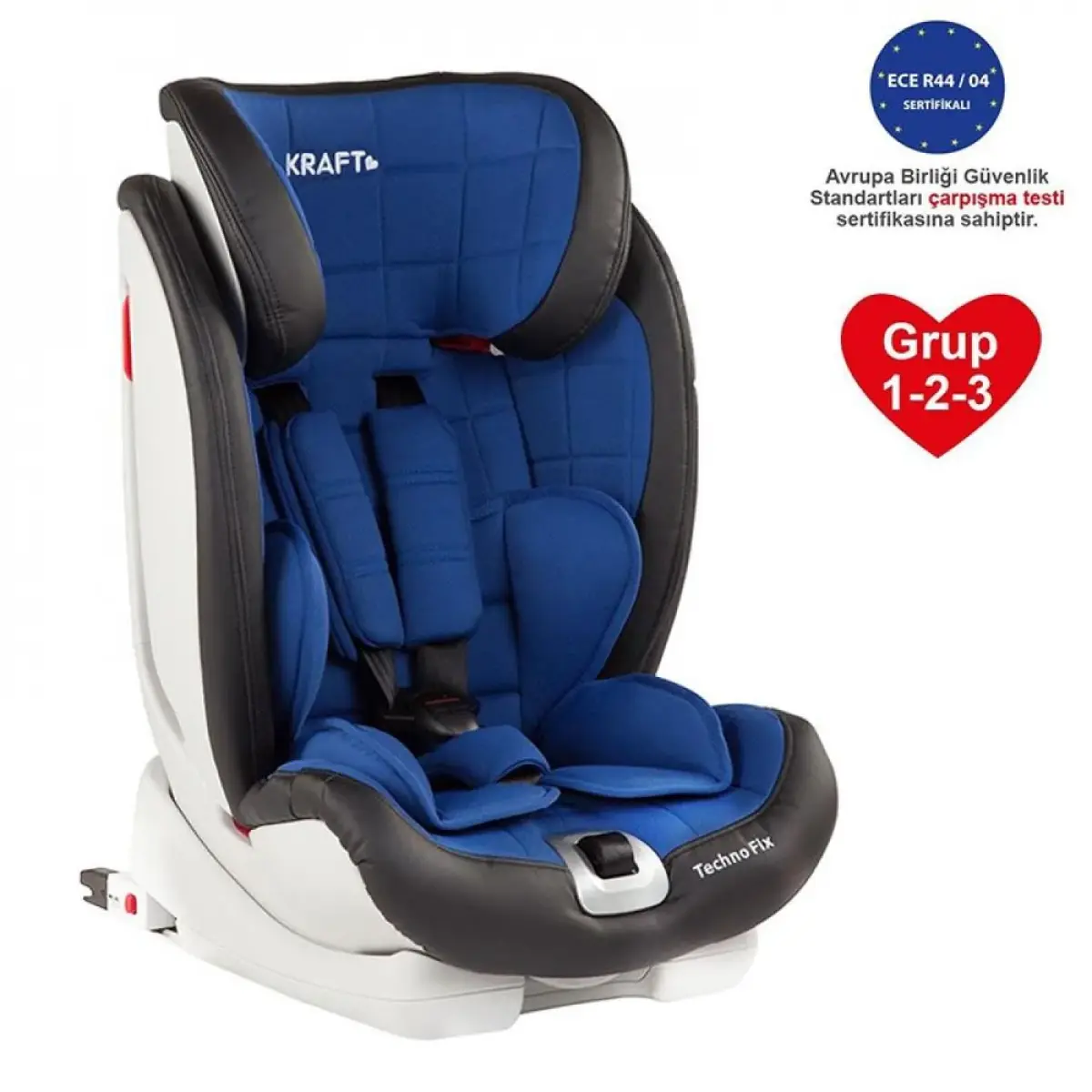 Kraft Techno Fix Oto Koltuğu 9-36 Kg Mavi Deri