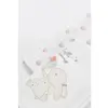 Bibaby Organik Müslin Battaniye Pretty Ears Bunny Ekru Desenli