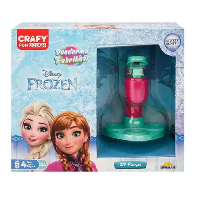 Crafy Frozen Dondurma Fabrikası Oyun Hamuru Seti 200 g 29 Parça