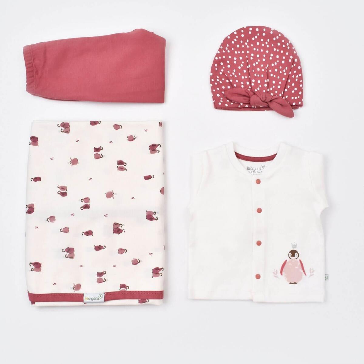 Bibaby Organik Tulum Takımı Tüllü Little Love Rose Dry