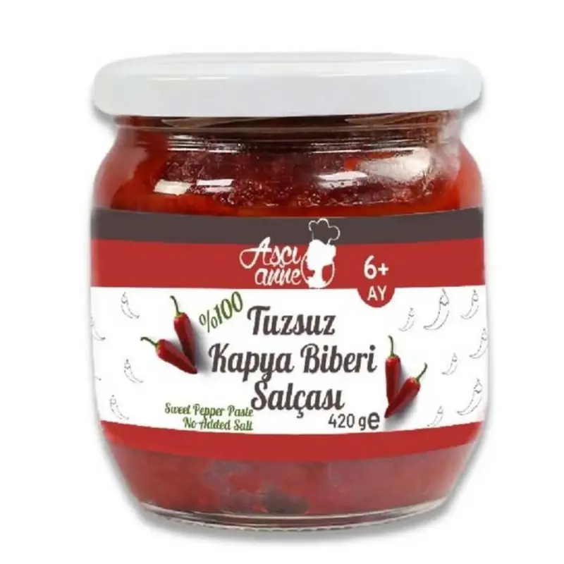 Aşçı Anne Tuzsuz Kapya Biberi Salçası 420 gr