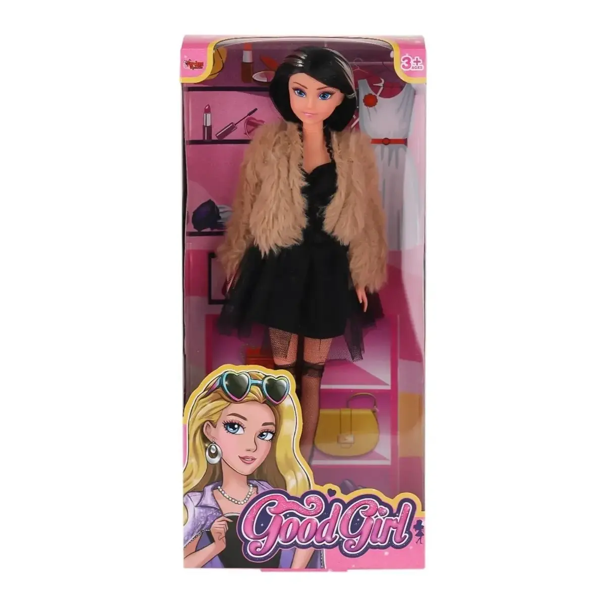 Vardem Kutulu 29Cm Kürk Ceketli Elbiseli Bebek