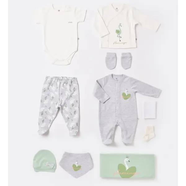 Bibaby Hastane Çıkışı 10lu Baby Flamingo Yeşil