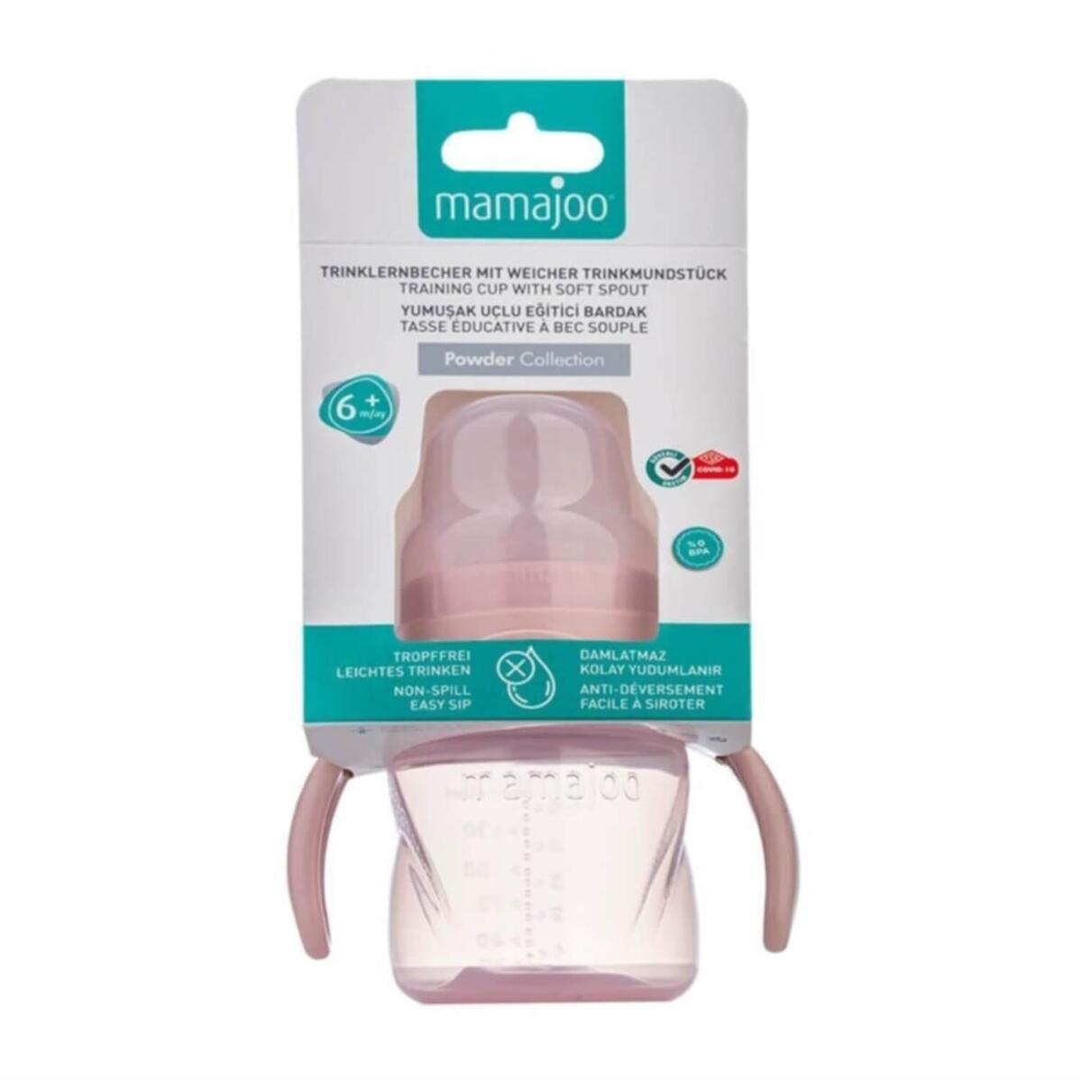Mamajoo Kulplu Eğitici Bardak 160 ml Powder Pink
