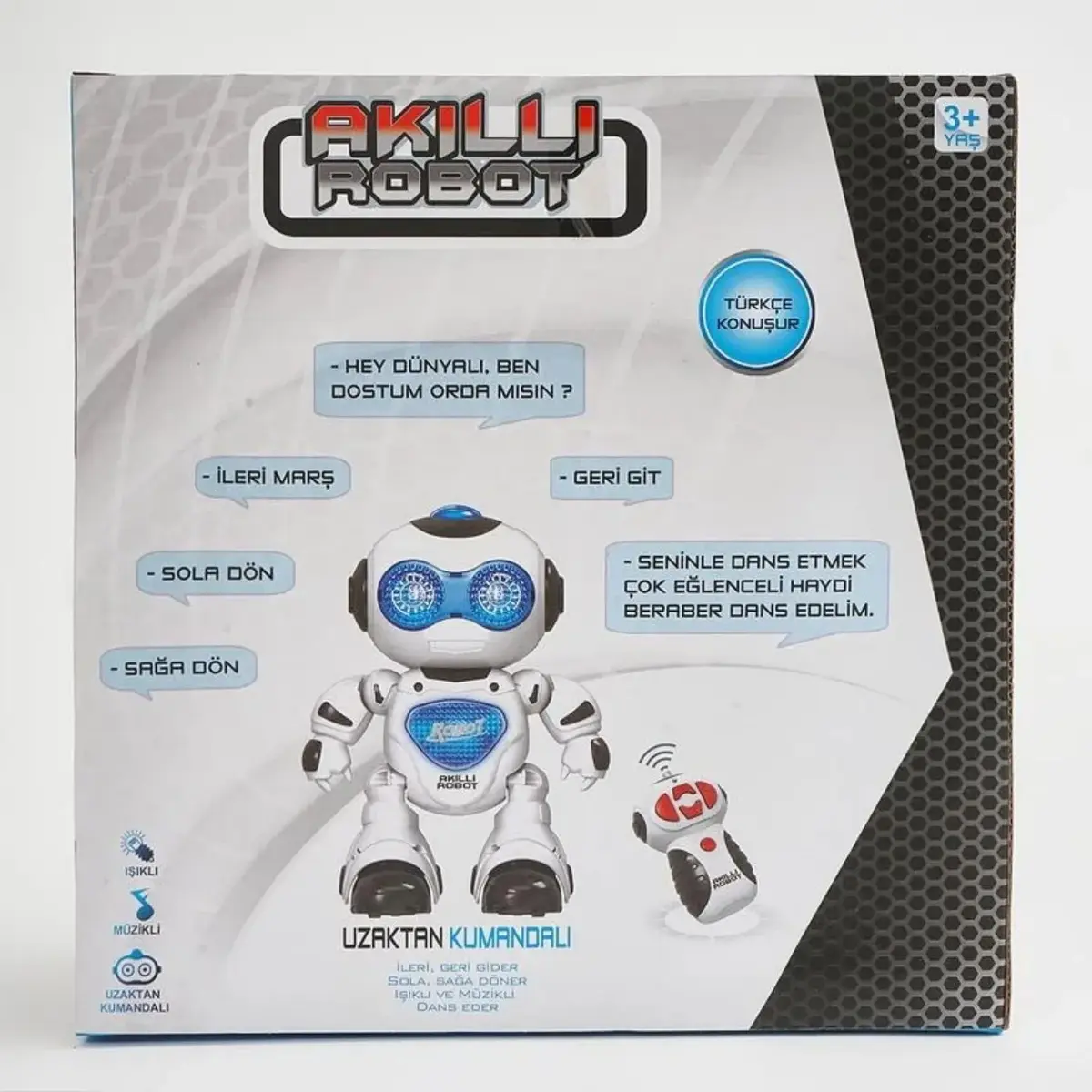 Uzaktan Kumandalı Işıklı Müzikli Dans Eden Akıllı Robot