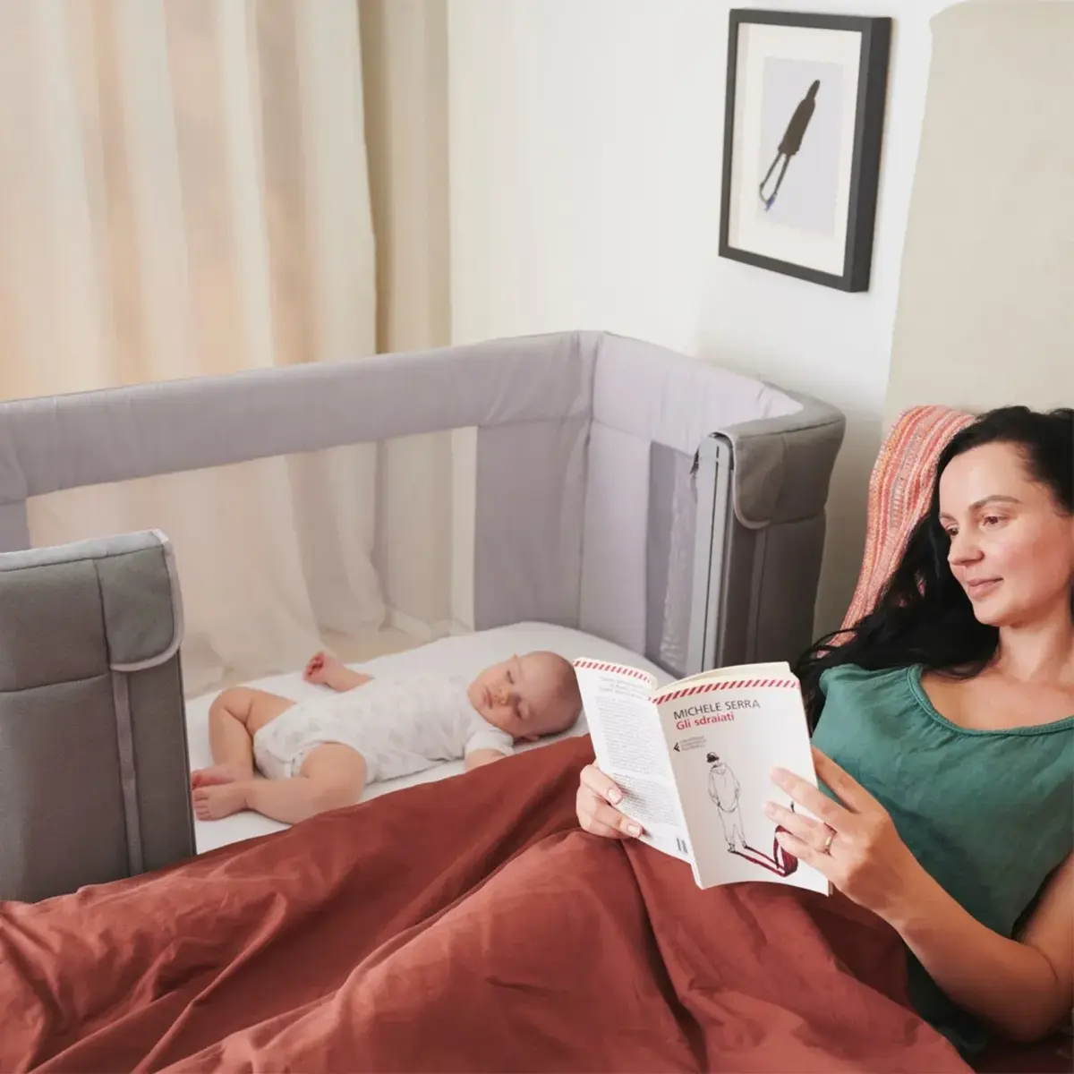 Chicco Next2Me Forever Anne Yanı Beşik Slate Grey