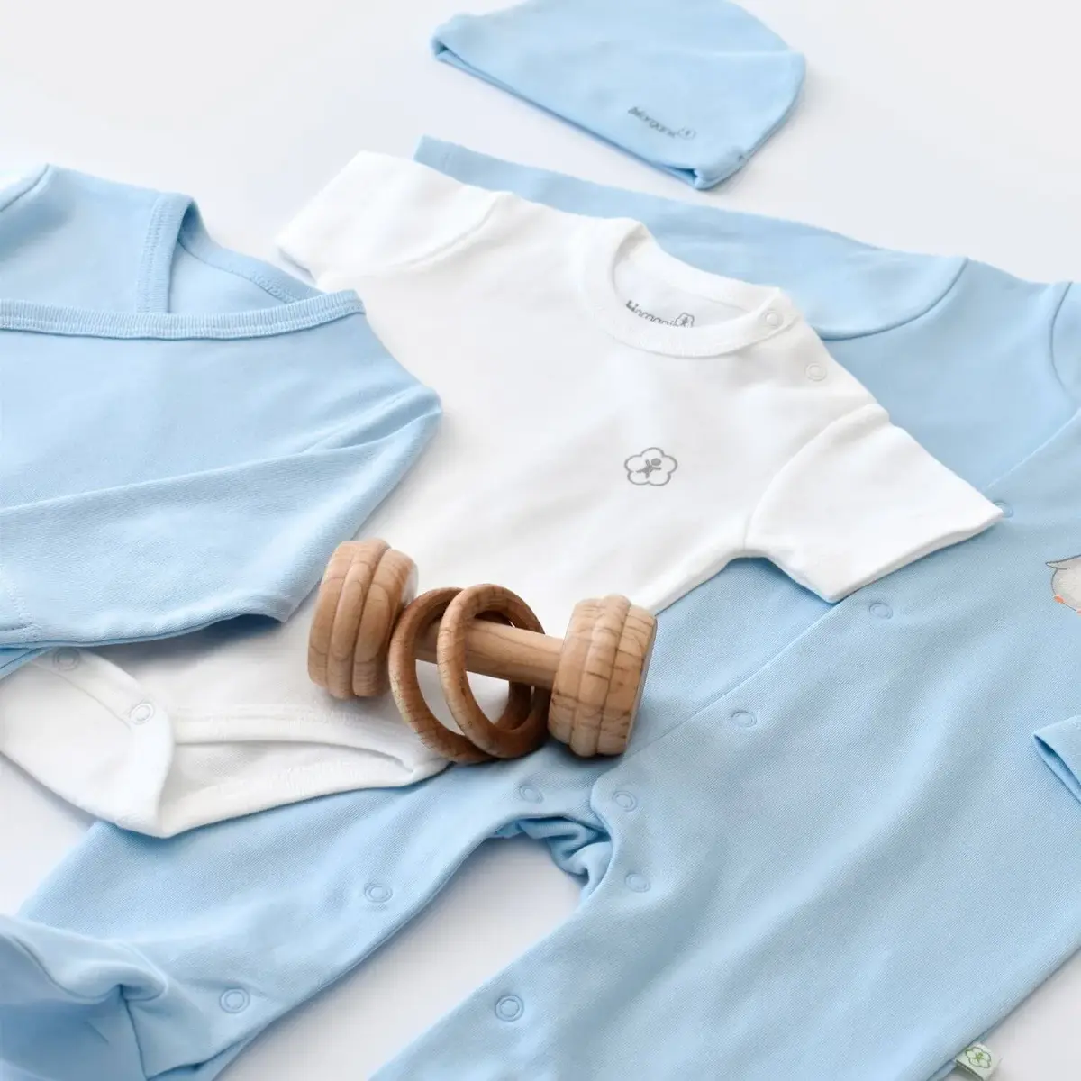 Bibaby Organik Hastane Çıkışı 10lu Hello New Penguins Mavi