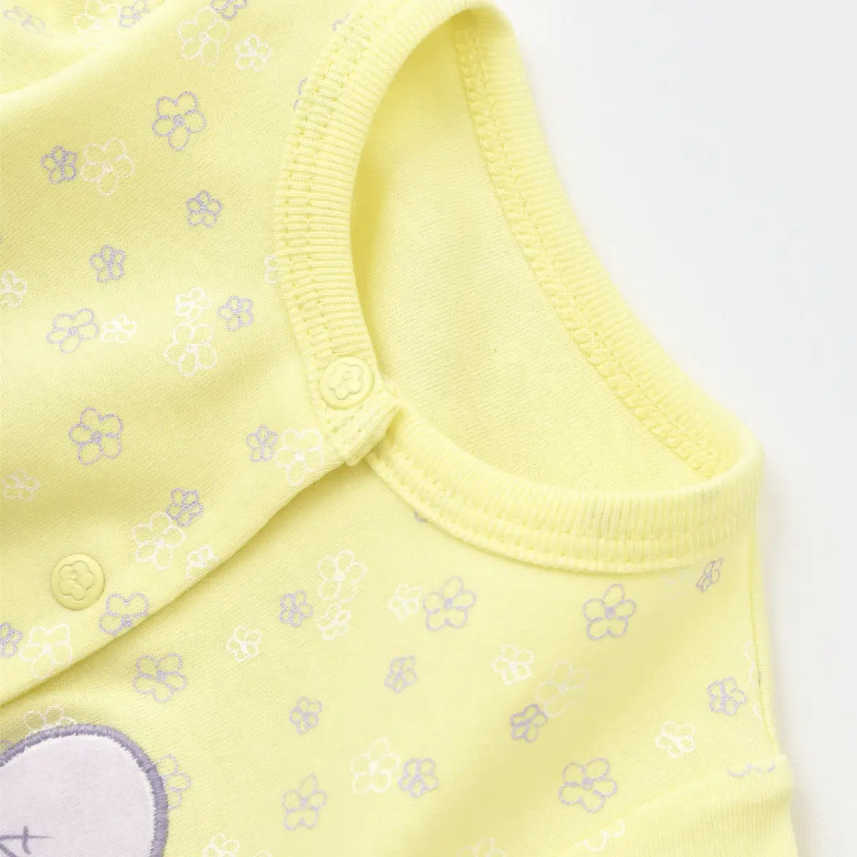 Bibaby Organik Tulum Love You Baby Yellow Lavander