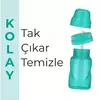Mamajoo Akıtmaz Pipetli Bardak 270 ml Yeşil 
