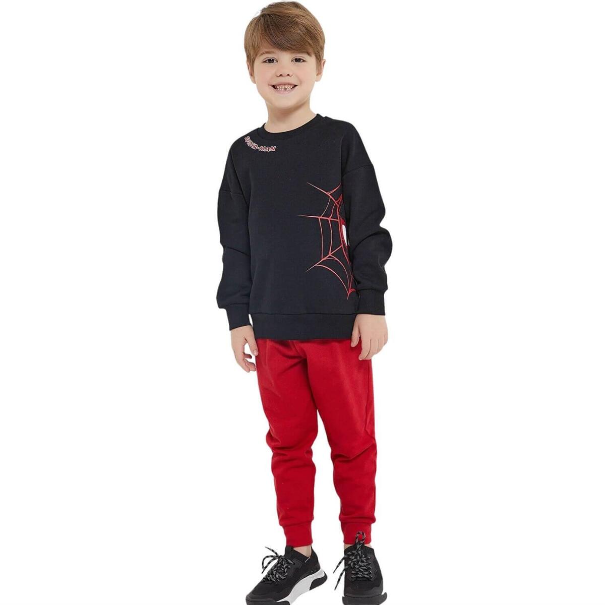 Spider Man Eşofman Takımı Siyah