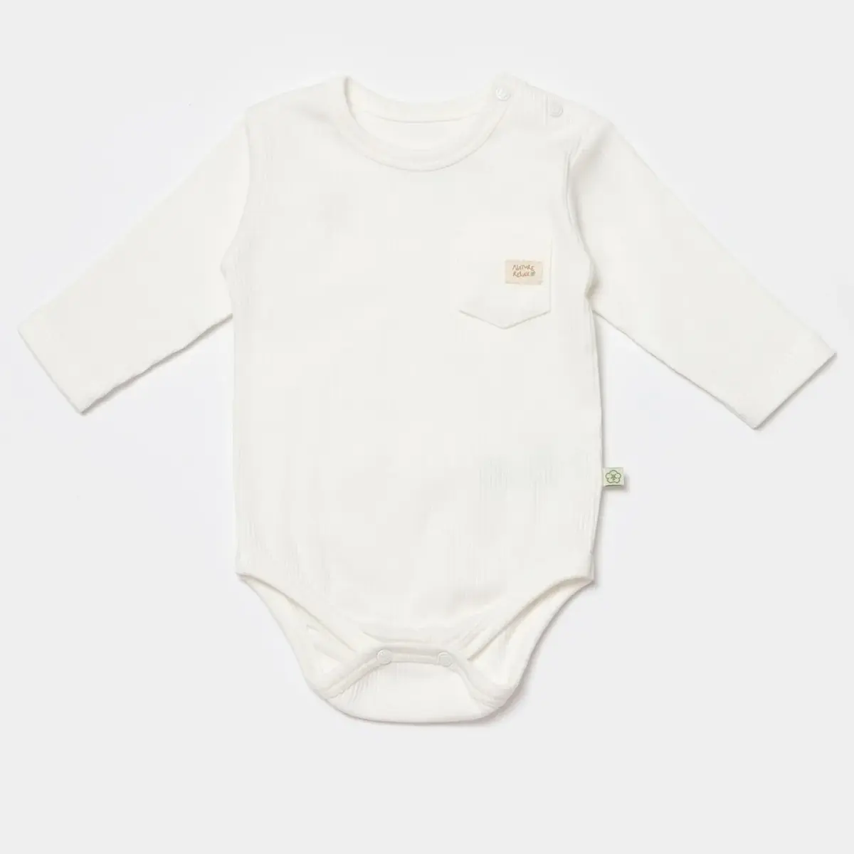 Bibaby Organik Body Uzun Kol Modal Nature Relax Ekru