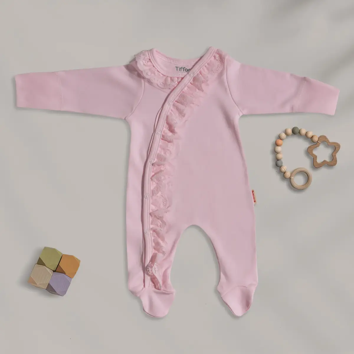 Tiffany Hastane Çıkışı 10lu Güpürlü Basic Theme Pembe