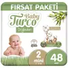 Baby Turco Doğadan Bebek Bezi 2 Beden Mini 48li Fırsat Paketi