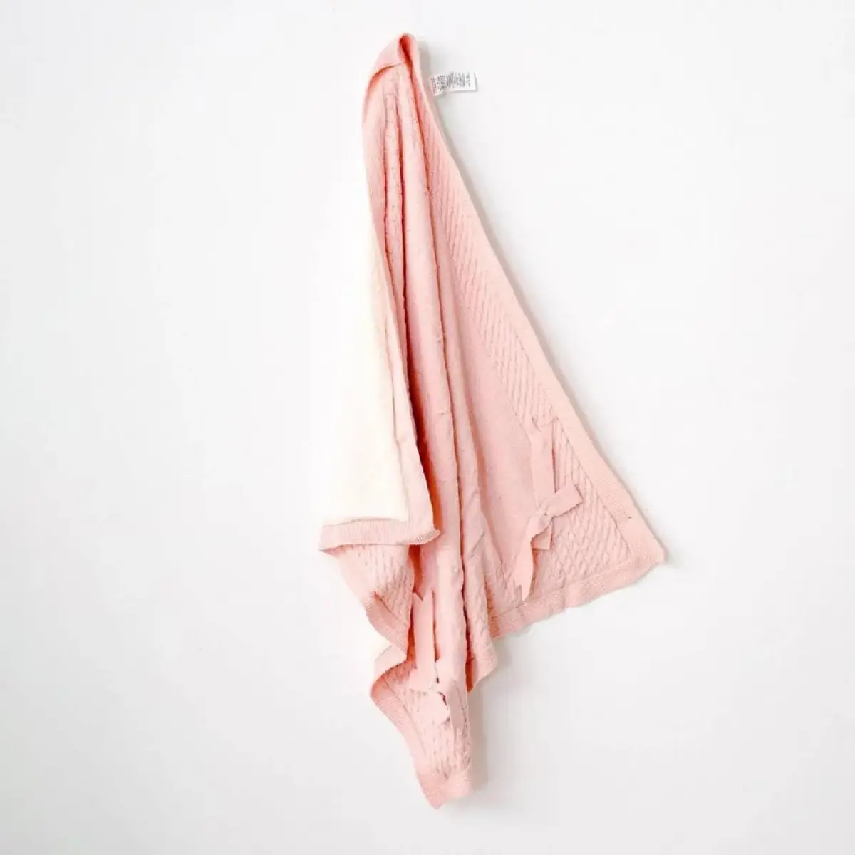 Andy Wawa Battaniye Knitted Basic 100x95cm Pembe