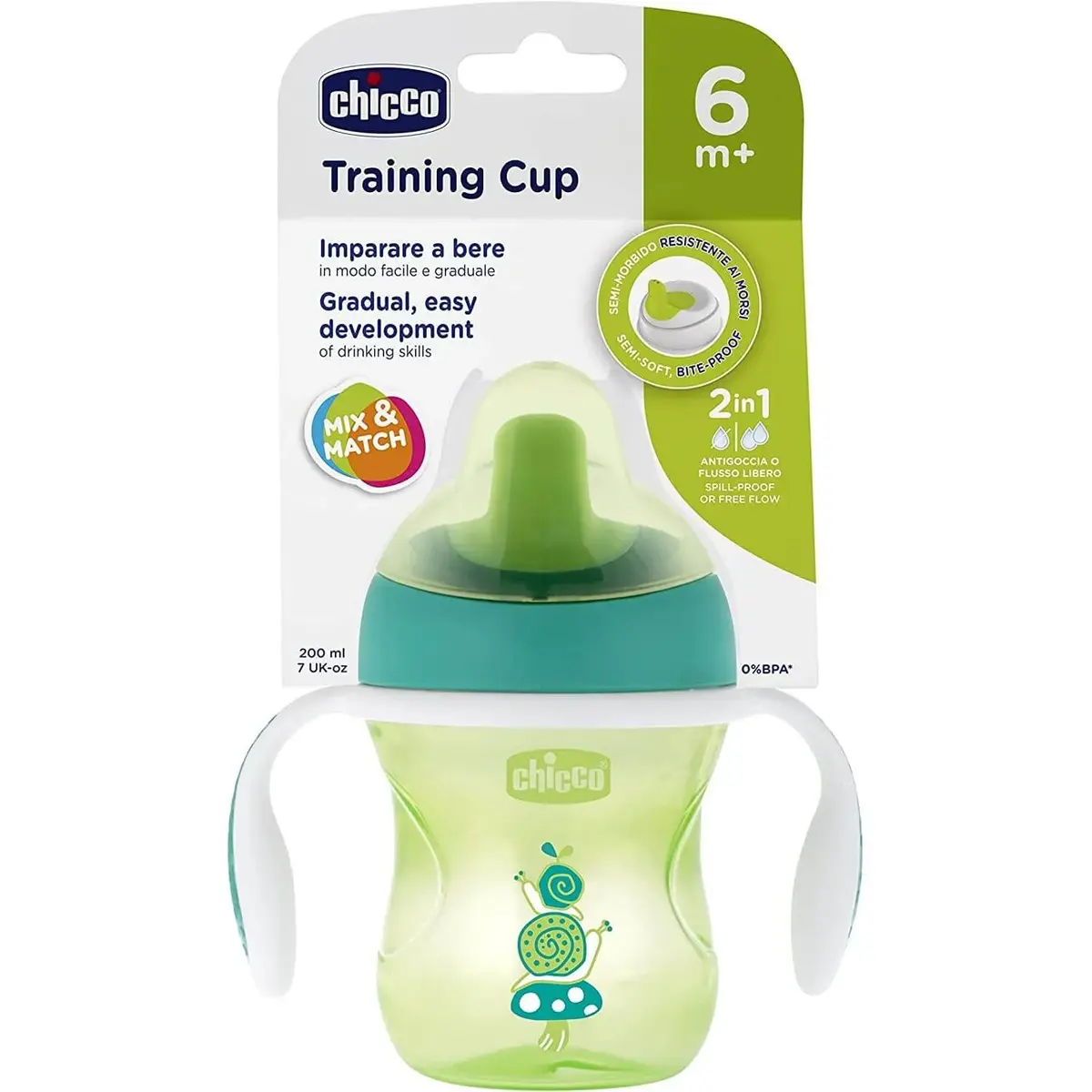 Chicco Yarı Yumuşak Uçlu Alıştırma Bardağı 6+ Ay Unisex