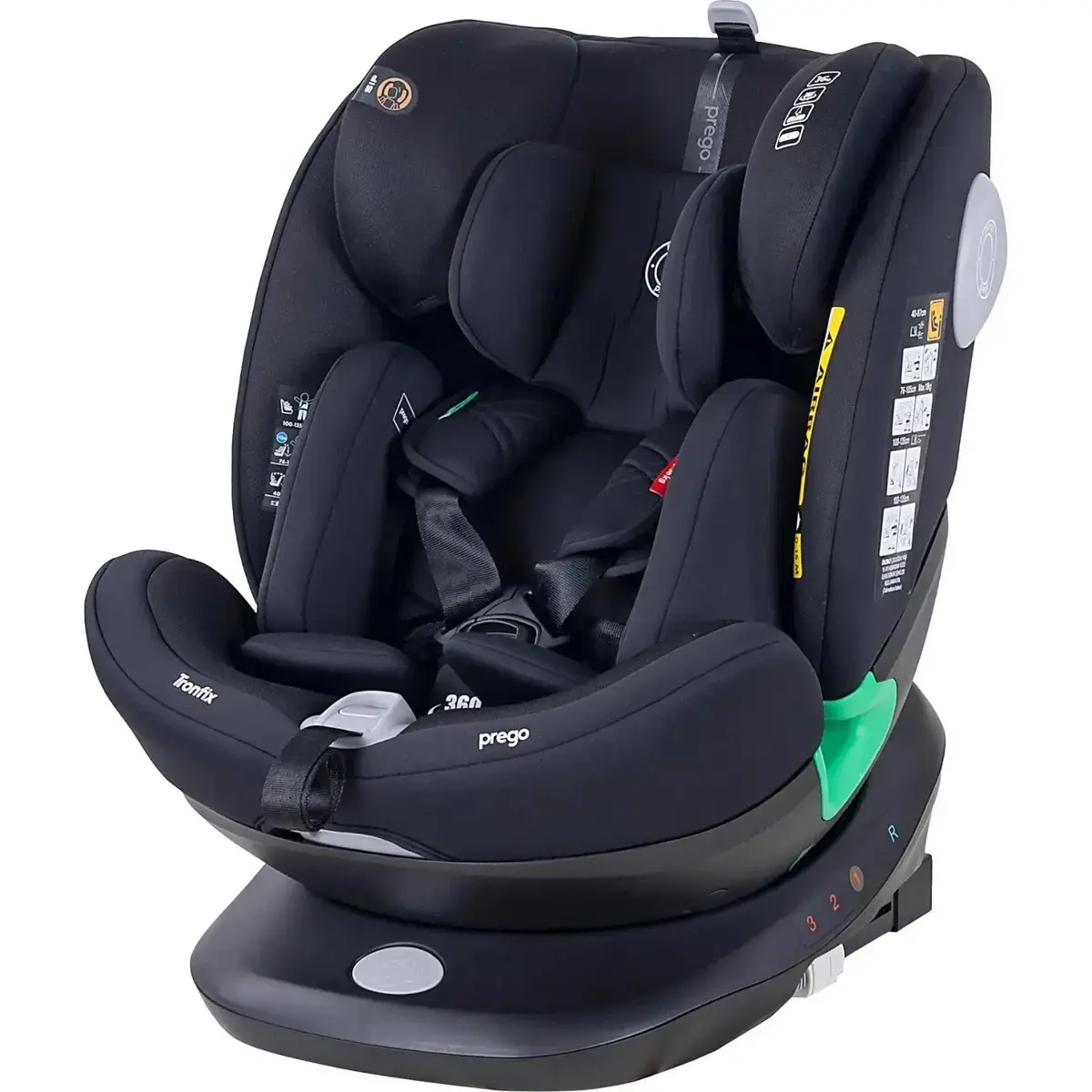 Prego Q9004 Tronfix I-Size Oto Koltuğu 0-36 Kg Siyah