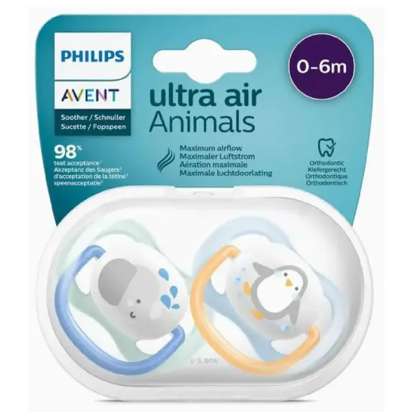 Philips Avent SCF080/05 Ultra Air Silikon Emzik 0-6 Ay Erkek