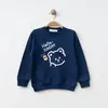 Bebolly Sweatshirt Hello Sunday Ayıcıklı Baskılı Lacivert
