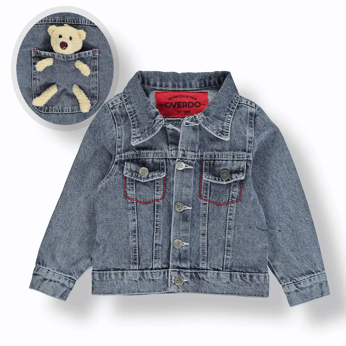 Overdo Ceket Ayıcıklı Kot