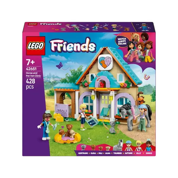 LEGO Friends At ve Evcil Hayvan Veteriner Kliniği 42651 