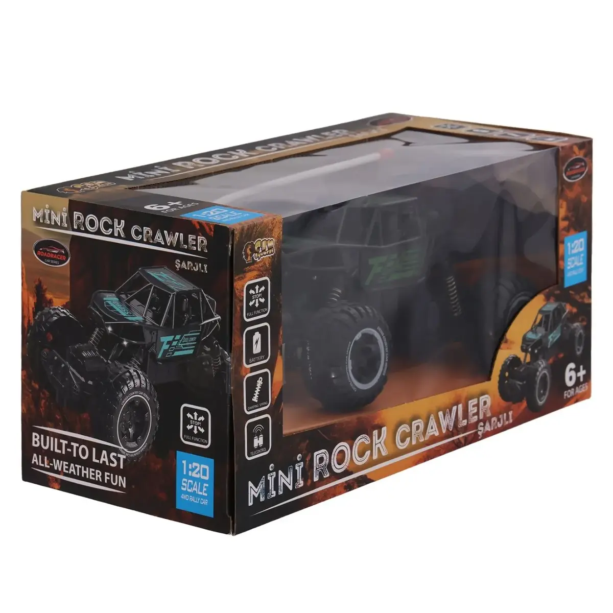Uzatan Kumandalı Şarjlı Rock Crawler 1:20