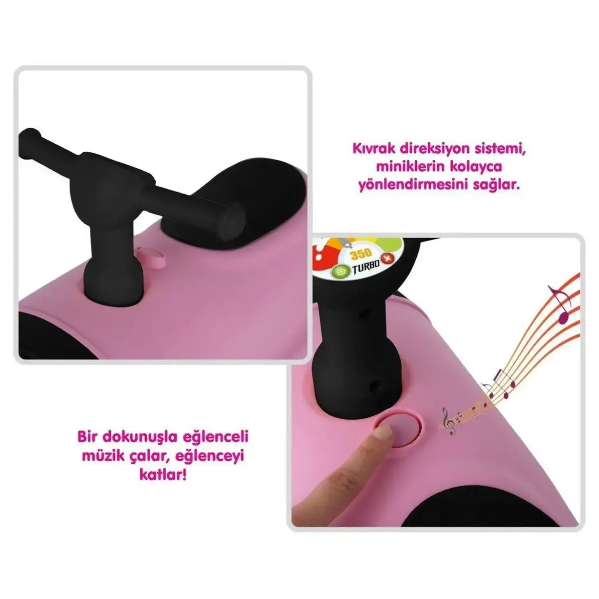 İlk Arabam Turbo Bingit Araba Pembe