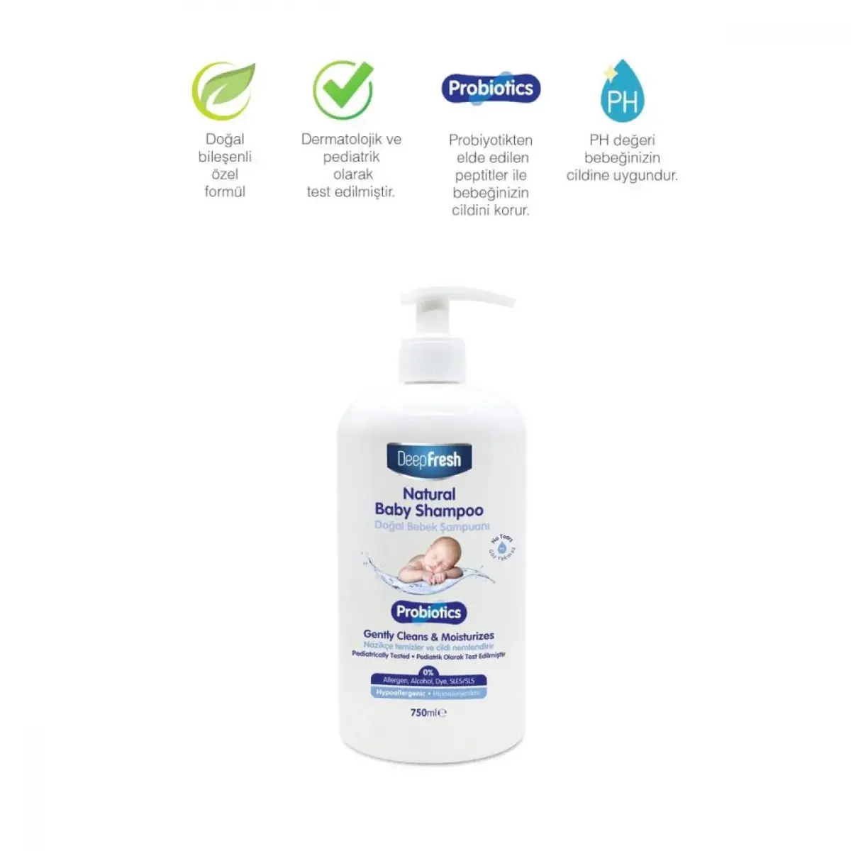 DeepFresh Probiotics Bebek Şampuanı 750 ml