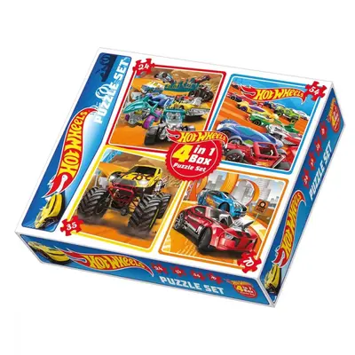 Hot Wheels 4 in 1 Puzzle