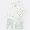 Bibaby Organik Hastane Çıkışı 10lu Pretty Ears Bunny Mint - Ekru
