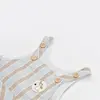 Bibaby Salopet Tulum Stripe Sytle Bej - Mavi